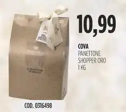 Carico Cash & Carry Cova panettone shopper oro offerta