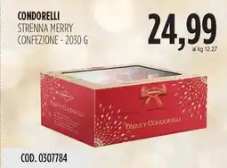 Carico Cash & Carry Condorelli strenna merry confezione offerta