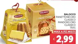 Eté Balocco panettone oro classico pandoro oro classico offerta