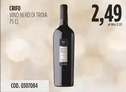 Carico Cash & Carry Crifo vino nero di troia offerta