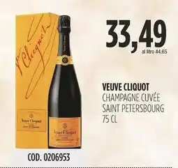Carico Cash & Carry Veuve cliquot champagne cuvée saint petersbourg offerta