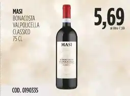 Carico Cash & Carry Masi bonacosta valpolicella classico offerta