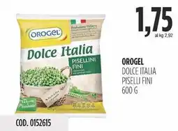 Carico Cash & Carry Orogel dolce italia piselli fini offerta