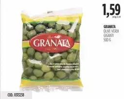Carico Cash & Carry Granata olive verdi giganti offerta