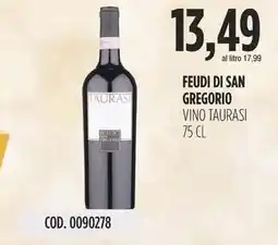 Carico Cash & Carry Feudi di san gregorio vino taurasi offerta