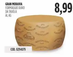 Carico Cash & Carry Gran moravia formaggio duro da tavola offerta