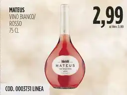 Carico Cash & Carry Mateus vino bianco/ rosso offerta