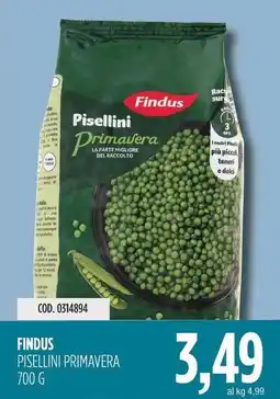 Carico Cash & Carry Findus pisellini primavera offerta