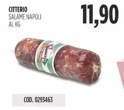 Carico Cash & Carry Citterio salame napoli offerta