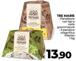 Ipercoop TRE MARIE Panettone Il pandoro magnifico intenso offerta