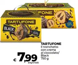 Ipercoop TARTUFONE Il tronchetto con crema al cioccolato/ Black offerta