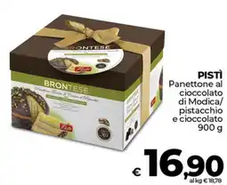 Ipercoop PISTÌ Panettone al cioccolato di Modica/ pistacchio e cioccolato offerta