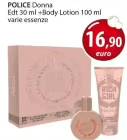 Acqua & Sapone POLICE Donna Edt + Body Lotion offerta