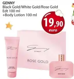 Acqua & Sapone GENNY Black Gold/White Gold/Rose Gold Edt + Body Lotion offerta