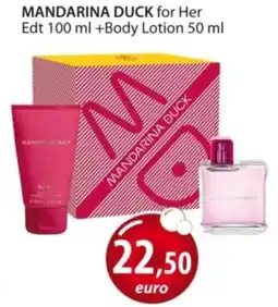 Acqua & Sapone MANDARINA DUCK for Her Edt + Body Lotion offerta