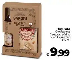 Ipercoop SAPORI Confezione Cantucci e Vino Vino Liquoroso offerta