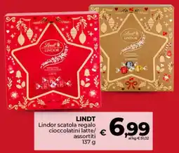 Ipercoop LINDT Lindor scatola regalo offerta