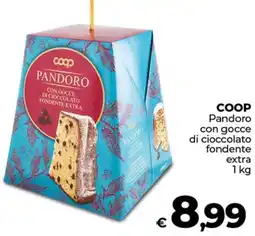 Ipercoop COOP Pandoro con gocce di cioccolato fondente extra offerta