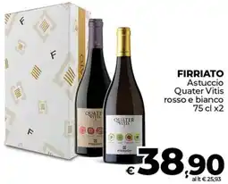 Ipercoop FIRRIATO Astuccio Quater Vitis rosso e bianco offerta