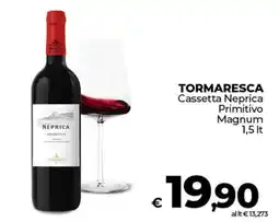 Ipercoop TORMARESCA Cassetta Neprica Primitivo Magnum offerta