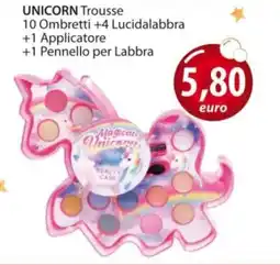 Acqua & Sapone UNICORN Trousse 10 Ombretti +4 Lucidalabbra +1 Applicatore +1 Pennello per Labbra offerta