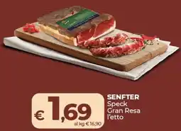 Ipercoop SENFTER Speck Gran Resa offerta