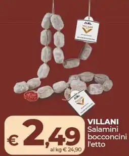 Ipercoop VILLANI Salamini bocconcini offerta