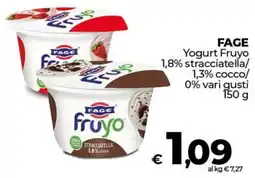 Ipercoop FAGE Yogurt Fruyo 1,8% stracciatella/ 1,3% cocco/ 0% offerta
