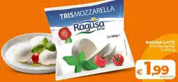 Ipercoop RAGUSA LATTE Tris Mozzarella offerta