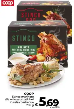 Ipercoop COOP Stinco marinato alle erbe aromatiche/ in salsa barbecue offerta