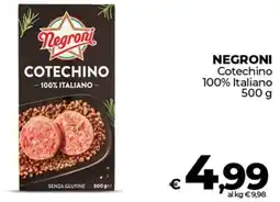 Ipercoop NEGRONI Cotechino 100% Italiano offerta
