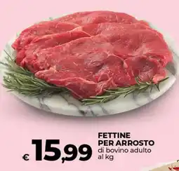 Ipercoop FETTINE PER ARROSTO di bovino adulto offerta