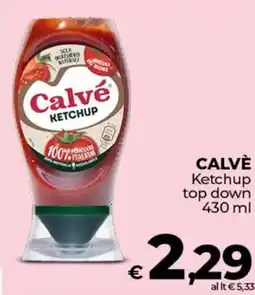 Ipercoop CALVÈ Ketchup top down offerta