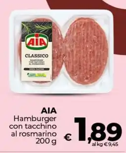 Ipercoop AIA Hamburger con tacchino al rosmarino offerta