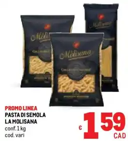 Metro Promo linea pasta di semola LA MOLISANA offerta