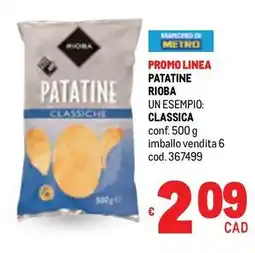 Metro Patatine rioba classica offerta