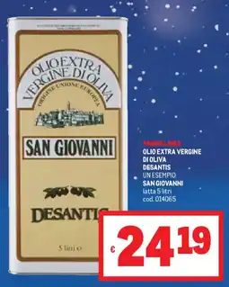 Metro Olio extra vergine di oliva desantis san giovanni latta offerta
