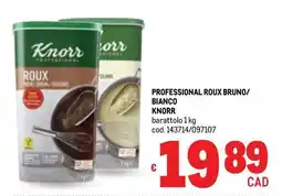 Metro Professional roux bruno/ bianco knorr barattolo offerta