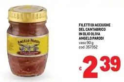 Metro Filetti di acciughe del cantabrico in olio oliva ANGELO PARODI offerta