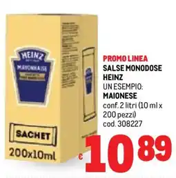 Metro Salse monodose heinz maionese offerta