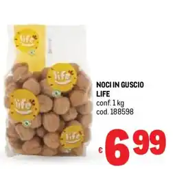 Metro Noci in guscio LIFE offerta