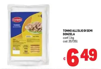 Metro Tonno all'olio di semi DONZELA offerta