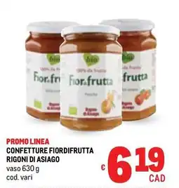 Metro Confetture fiordifrutta RIGONI DI ASIAGO offerta