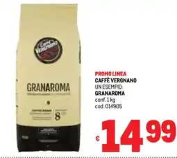 Metro Caffè vergnano granaroma offerta