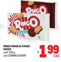 Metro Ringo vaniglia/cacao PAVESI offerta
