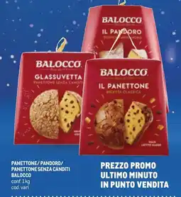 Metro Panettone/pandoro/ panettone senza canditi BALOCCO offerta