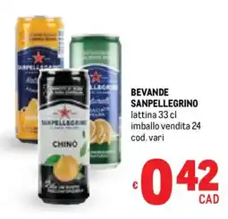 Metro Bevande SANPELLEGRINO offerta