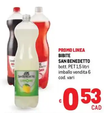 Metro Bibite SAN BENEDETTO offerta