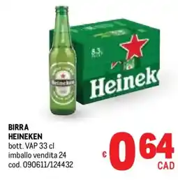 Metro Birra HEINEKEN offerta