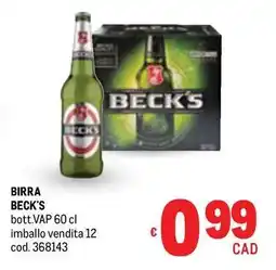 Metro Birra BECK'S offerta